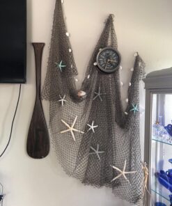 Authentic Nautical Fish Net - Decorative Use 5' X 10' New 32 8102UqNhYL