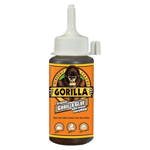 Gorilla Original Gorilla Glue, Waterproof Polyurethane Glue, 4 Ounce Bottle, Brown, (Pack of 1) 1 - Pack