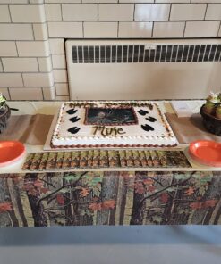 Creative Converting Solid Plastic Banquet Table Cover with Border Print, Hunting Camo 1 8 8104C72ZuIL
