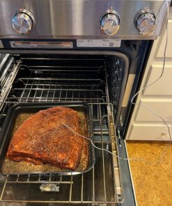 ThermoPro TP16S Digital LCD Meat Thermometer for Cooking and Grilling, BBQ Food Thermometer with Backlight and Kitchen Timer, Grill Temperature Probe Thermometer for Smoker, Barbecue, Oven, Cookware Light Silver 53 8104IyFVcUL