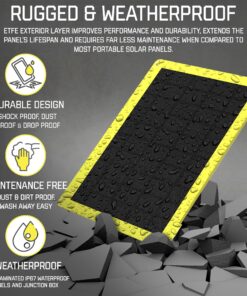 Alternative view of SunJack 25 Watt Foldable IP67 Waterproof ETFE Monocrystalline Solar Panel + 2X 10000mAh Power Banks with USB-A and USB-C for Cell Phones, Tablets and Portable for Backpacking, Camping, Hiking