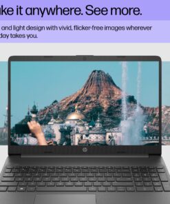 HP 15 inch Laptop, FHD Display, Intel Core i3-1215U, 8 GB RAM, 128 GB SSD, Intel UHD Graphics, Windows 11 Home in S Mode, 15-dy5599nr (2023) 8GB RAM | 128GB PCIe SSD 57 81061TIwmbL