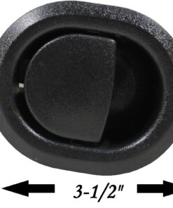 Reliable Recliner Replacement Parts Handle Small Oval Black Plastic Pull Recliner Handle 3" by 3.5" Handle Only Fits 3mm & 6mm Cables (Car Door Flapper Style) Chair Release for Sofa, Couch or Recliner Black Small Flapper Plastic 13 8106HwAliEL