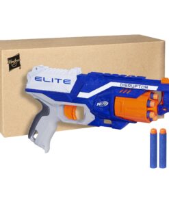 Nerf Disruptor Elite Blaster - 6-Dart Rotating Drum, Slam Fire, Includes 6 Official Nerf Elite Darts - for Kids, Teens, Adults, (Amazon Exclusive) Classic 22 8106g8zgoL