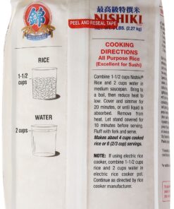 Nishiki Premium Sushi Rice, 80 oz 5 Pound (Pack of 1) 5 8107L1BCxjL