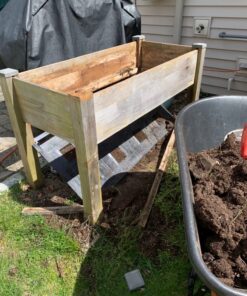 CedarCraft Self-Watering Elevated Cedar Planter (23" X 49" X 30") - Grow Fresh Vegetables, Herb Gardens, Flowers & Succulents. Raised Garden Bed for a Deck, Patio or Yard Gardening. No Tools Required. 23x49x30" 30 8107UYf EL