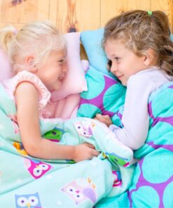 Wildkin Kids Sleeping Bags for Boys and Girls, Measures 57 x 30 x 1.5 Inches, Cotton Blend Materials Sleeping Bag for Kids, Ideal Size for Parties, Camping & Overnight Travel (Birdie) Birdie 9 8109gXlYbuL