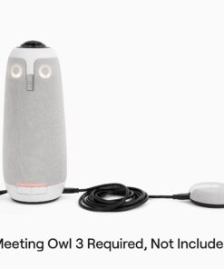 Owl Labs Expansion Mic for Meeting Owl 3 - Extend Audio Reach in Larger Spaces by 8 feet (2.5 Meters) in The Direction of The mic., Grey 7 8109sRiJDsL