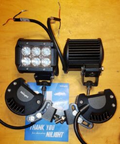 Nilight LED Pods 4PCS 18W 1260lm Flood Light Bar Driving Fog Off Road Lights Work 24V 12V For Motorcycles Van Camper Wagon Car Pickup ATV UTV SUV Truck Boat, 2 Years Warranty 62 810ASfy1uUL