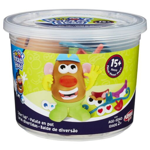 Mr. Potato Head Tater Tub Toy, Potato Head Set for Kids 2 Years and Up, Includes 17 Parts and Pieces, Toddler Toys Basic