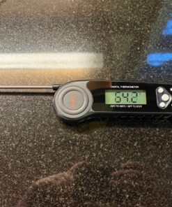 AMMZO Digital Meat Thermometer for Grilling, Instant Read Food Thermometer Waterproof with Backlight for Cooking, Deep Fry, BBQ, Grill, Smoker and Roast Black 51 810BeK8eE5L