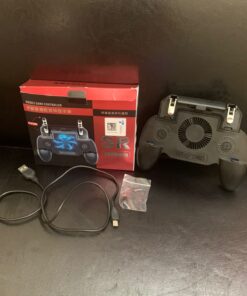 COOBILE Gaming Grip with Portable Charger Cooling Fan,for PUBG Mobile Controller L1R1 Mobile Game Trigger Joystick for Phone (Upgraded Version 4000mAh) Upgraded Version 4000mAh 23 810Bu3x8AxL