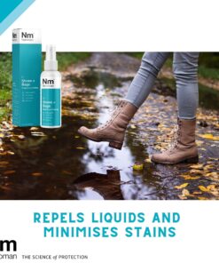 NANOMAN Shoe Protector Spray – Shoe & Boot Waterproofing Spray - Water & Stain Repellent - for Shoes Boots Sneakers Uggs Incl Suede, Leather Nubuck, Even White Shoes. 11 810DlCvC6tL
