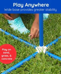 Giggle N Go Yard Games for Adults and Kids - Outdoor Polish Horseshoes Game Set for Backyard and Lawn with Frisbee, Bottle Stands, Poles and Storage Bag 20 810E6K5JExL