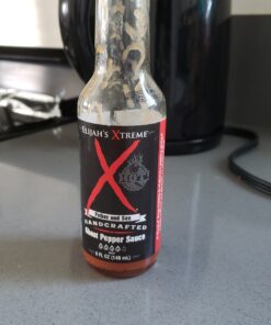 Elijah's Xtreme Ghost Pepper Hot Sauce, Handcrafted Award Winning Blend of Ghost Peppers, Habanero Garlic & Lime, Extreme Heat & Flavor 37 810FEifsI4L