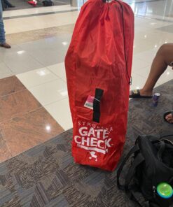 J.L. Childress Gate Check Bag for Single Umbrella Strollers - Stroller Bag for Airplane - Gate Check Bag for Umbrella Strollers - Stroller Travel Bag for Airplane - Red 34 810Fwi3qdDL