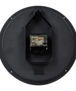 Seiko Wall Clock Silver-Tone Metallic Case Luminous Numerals 6 810I PJZsL