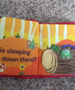 Lamaze Peek-A-Boo Forest Soft Baby Book - Clip-On Cloth Book - Washable Crinkling Fabric Pages for Sensory Play - Teething and Learning Toys for Babies - 6 Months and Up 66 810IJUxSAbL