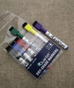 Quartet Dry Erase Markers, Whiteboard Markers, Fine Tip, ReWritables, Mini, Magnetic, Classic Colors, 6 Pack (51-659312Q) 42 810IaCYaxBL