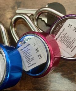 Master Lock Padlock, Mini Dial Combination Lock, 1-9/16 in. Wide, Color Assortment Pack, 1533TRI (Pack of 3) 3 count (Pack of 1) 26 810J01R9DwL