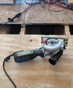 Rockwell 4-1/2” Compact Circular Saw, 5 amps, 3500 rpm, with Dust Port and Starter Kit– RK3441K , Black 42 810LsRMZYL