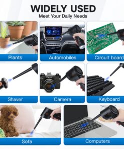 Air Duster for Computer Keyboard Cleaning - Cordless, Rechargeable 6000mAh Battery,Powerful Brushless Motor and 10W Fast Charging Air Duster Compressed Air TAD03 16 810MdN2XUsL