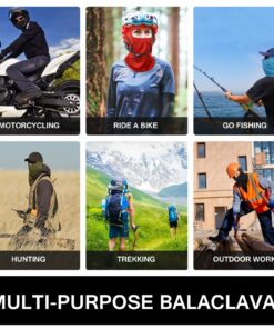 SUNLAND Black Balaclava Motorcycle Cycling Bike Bandana Hiking Skateboard Head Sock Large 27 810Mtpfd3AL