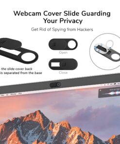 GMYLE MacBook Air 13 Inch Case 2020 2019 2018 A2337 M1 A2179 A1932 with Touch ID Retina Display, Plastic Hard Shell, Keyboard Cover, Privacy Webcam Cover Slide, Screen Protector Set, Crystal Clear 26 810MzjGdmSL