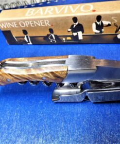 Barvivo Natural Bai Ying Opener with Foil Cutter Knife & Cap Remover, Double Hinged Manual Wine Key for Bartenders, Servers, Waiters, Stainless Steel Wine Bottle Opener Corkscrew 13 810N479ITL