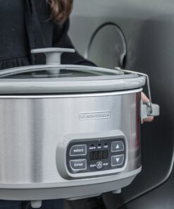 Alternative view of BLACK+DECKER SCD1007 7 Quart Programmable Slow Cooker with Digital Timer, Portable with Locking Lid, Stainless Steel
