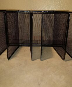 Rolodex 22141 Mesh Stacking Sorter Five Sections Metal 8 1/4 x 14 3/8 x 7 7/8 Black 33 810QsBdRYGL