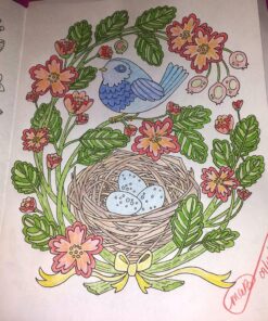 Alternative view of Darice Garden Flower Theme Coloring Books for Adults