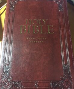 KJV Holy Bible, Standard Size, Burgundy Faux Leather w/Thumb Index and Ribbon Marker, Red Letter, King James Version 46 810T9mDrJL