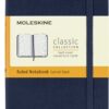 Moleskine Classic Notebook, Hard Cover, Pocket (3.5" x 5.5") Ruled/Lined, Sapphire Blue, 192 Pages 4 Tier 4 Pocket Clear 22 810UBADoOcL