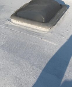 Ziollo RV Flex Repair Tape - Roof Seam Tape to Seal and Waterproof, Bond to EPDM Rubber with Butyl Sealant, Seal Vents and Skylights on Motorhomes, Trailers, Campers (White, 4-inch x 50 Foot Roll) 4" x 50' Tape 16 810UH6BCpUL