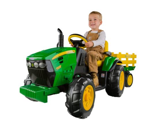 Peg Perego John Deere Ground Force Tractor with Trailer Standard