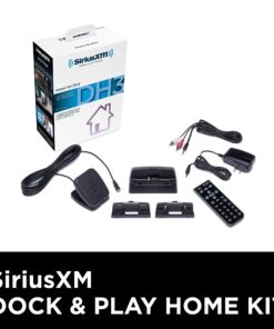 Alternative view of SiriusXM SXDH3 Satellite Radio Home Dock Kit with Antenna and Charging Cable (Black)