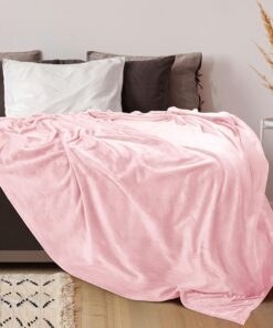 Alternative view of Utopia Bedding Fleece Blanket Throw Size Pink 300GSM Luxury Fuzzy Soft Anti-Static Microfiber Bed Blanket (60x50 Inches)