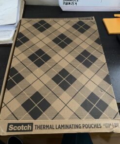 Scotch Thermal Laminating Pouches, Laminate Homemade Ornaments, Christmas Banners and Gift Tags, For Use With Thermal Laminators, 8.9 x 11.4 Inches, Letter Size Sheets, 100-Pack 41 810XrCWy5bL