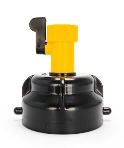 Camco RV Sewer Hose Rinse Cap | Features a Convenient Shut-Off Valve for Water Flow Control, Firmly Locks onto the RV Sewer Hose Bayonet Fitting, and Rinses RV Sewer Hose Before Storage (39533) 10 810XzEaJ6CL