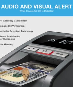 Safescan 185-S Multi-direction portable Counterfeit Bill Detector, 7-Point counterfeit detection, Suits 8 Currencies, Detects Superdollars, Fast Verification Speed with visual and sound alarm Premium 11 810YDG4q9PL