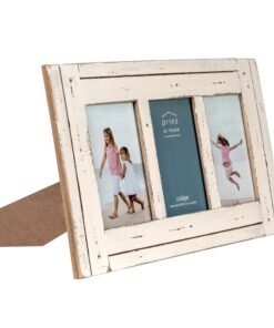 Alternative view of PRINZ Homestead Collage Frame for Three Photos in Antique Finish, White, 4 x 6" Antique White