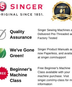 SINGER | 5560 Computerized Sewing Machine with Included Accessory Kit, Hard Cover & Extension Table, 203 Stitch Applications - Perfect for Beginners 5560 Fashion Mate 21 810bAaxO56L 4