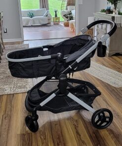 Graco Modes Nest Travel System, Includes Baby Stroller with Height Adjustable Reversible Seat, Pram Mode, Lightweight Aluminum Frame and SnugRide 35 Lite Elite Infant Car Seat, Sullivan Modes Nest w/ Height-Adjustable Seat 42 810brSmfEKL