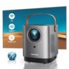 5G WiFi Bluetooth Projector, TOPTRO TR23 Outdoor Projector 1080P Supported 15000 Lumen, Mini Projector with 360 Degree Surround Sound, Dust-Proof, Projector Compatible with TV Stick, iOS, Android, PS5 Grey 14 810d6yhNogL