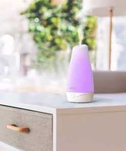 Pure Enrichment® PureSpa™ Essential Oil Diffuser - Compact Ultrasonic Aromatherapy Diffuser, Natural Air Deodorizer, 100ml Water Tank, and Optional Mood Light - Lasts Up to 7 Hours with Auto Shut-Off 27 810g4aJFeKL