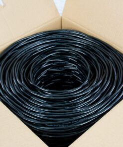 Alternative view of VIVO Black 1,000ft Bulk Cat5e, CCA Ethernet Cable, 24 AWG, UTP Pull Box, Cat-5e Wire, Waterproof, Outdoor, Direct Burial, CABLE-V003 1,000 ft