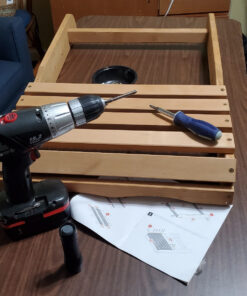 Best Choice Products Folding Adirondack Chair Outdoor Wooden Accent Furniture Fire Pit Lounge Chairs for Yard, Garden, Patio w/ 350lb Weight Capacity - Brown Natural 43 810iOHE6bL