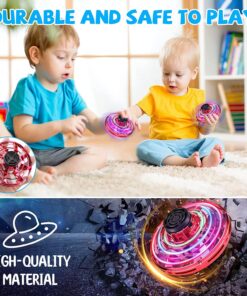 Flying Spinner Mini UFO Drone, Ifly Spinner Fly UFO Flying Fidget Spinner, iFly Hand Controlled Boomerang Drone Cool Toys Gifts for 8 9 10+ Year Old Boys Girls Teens Indoor Outdoor Toys (Red) Red 9 810jCmC9DYL