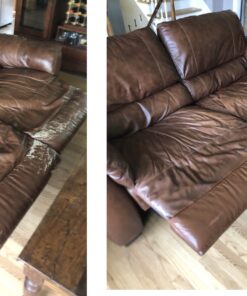 The Original Leather Recoloring Balm by Furniture Clinic - 16 Color Options - Leather Repair Kit for Furniture - Restore Couches, Car Seats, Clothing - Non-Toxic Leather Repair Cream (Medium Brown) Medium Brown 50 810jJWsIg7L